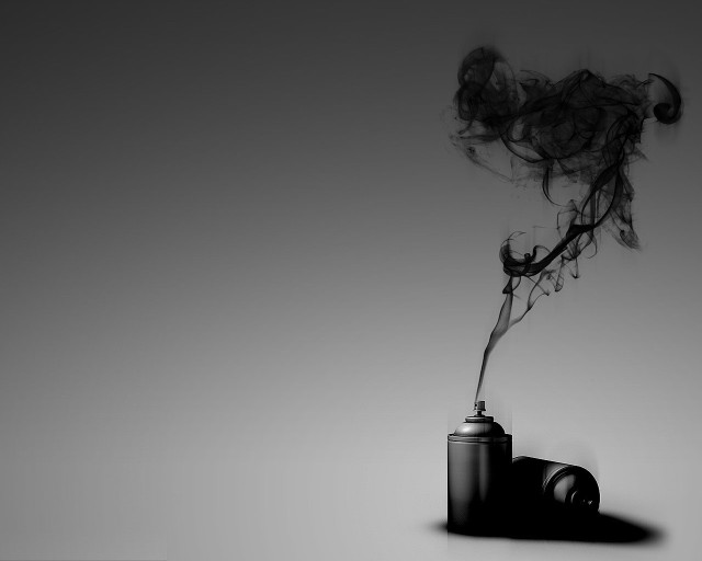 Smokestack camera lens black white free wallpaper - medium preview image
