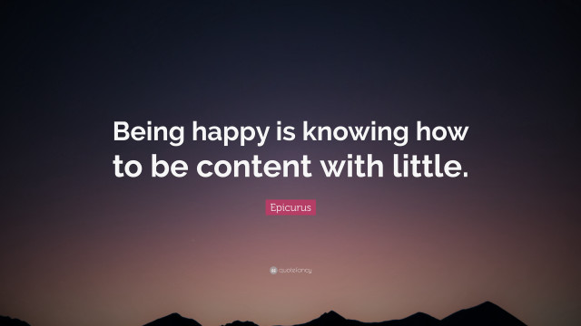 Happy content little quote image free wallpaper - medium preview image