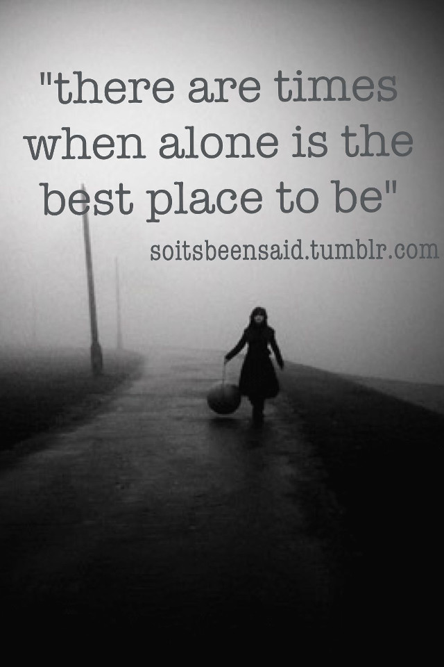 Woman walking road quote alone free wallpaper - medium preview image