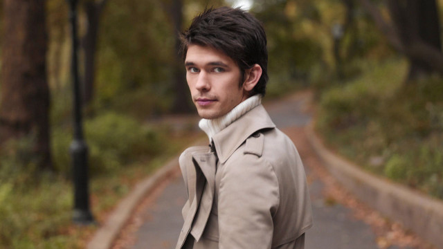 Man trenchcoat road woods streetlight free wallpaper - medium preview image