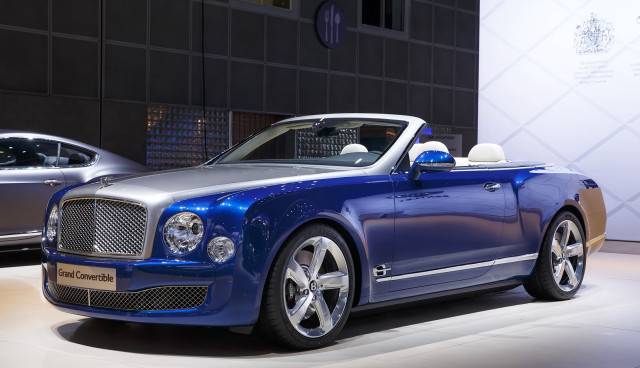 Blue car silver car showroom free wallpaper - medium preview image