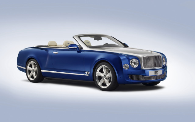 Blue convertible white top tan free wallpaper - medium preview image