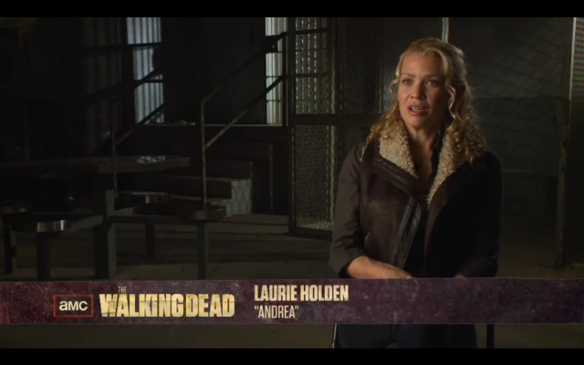 Woman building sign walking dead free wallpaper - medium preview image