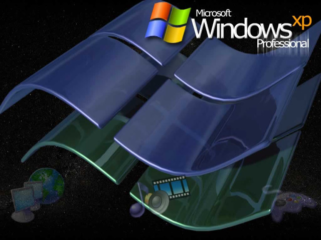 Computer screen windows xp logo free wallpaper - medium preview image
