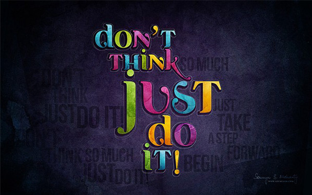 Colorful typogram inspirational space planet free wallpaper - medium preview image
