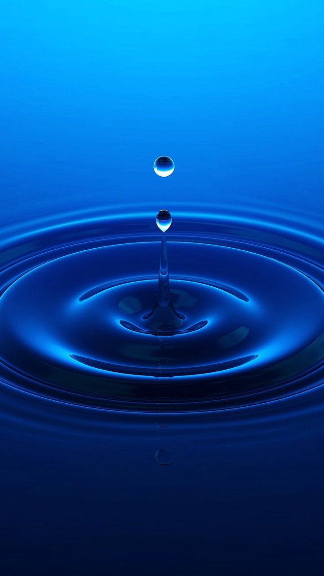 Blue liquid droplet water background free wallpaper - medium preview image