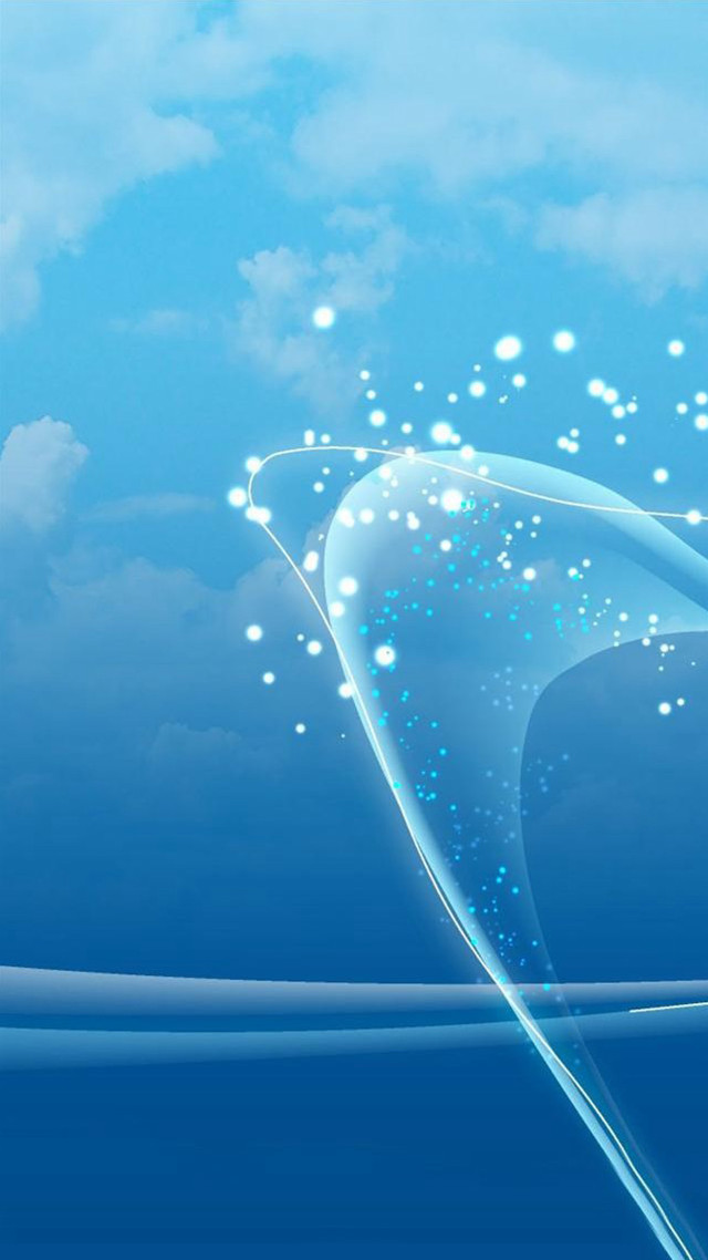 Blue background wave bubbles water free wallpaper - medium preview image