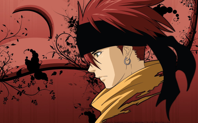 Redhair yellowscarf man profile fullmoon free wallpaper - medium preview image