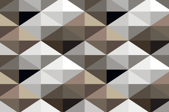 Large colorful pattern triangles brown free wallpaper - medium preview image