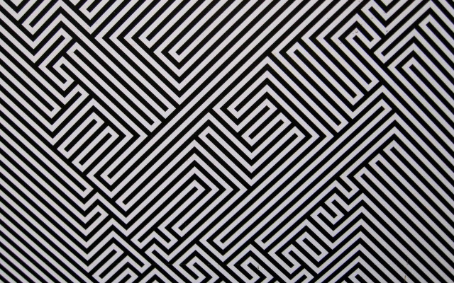 Black white maze pattern background free wallpaper - medium preview image