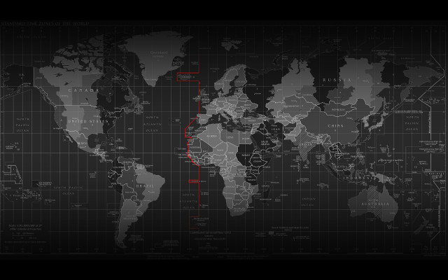 World map red line black #6 free wallpaper - medium preview image
