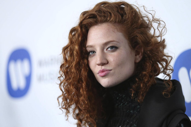Woman red hair black jacket #3 free wallpaper - medium preview image