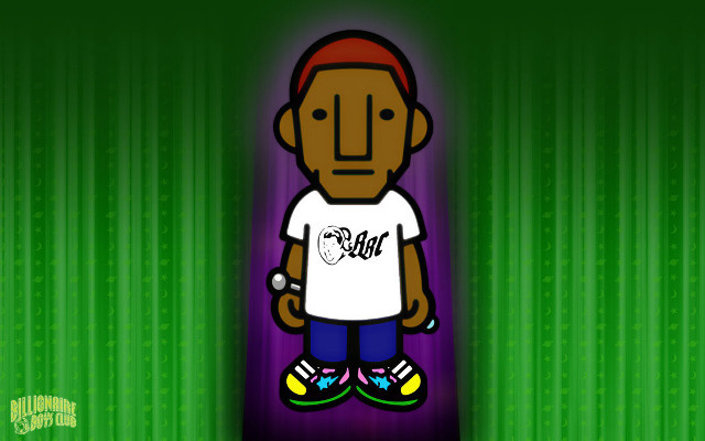 Cartoon man white shirt blue free wallpaper - medium preview image