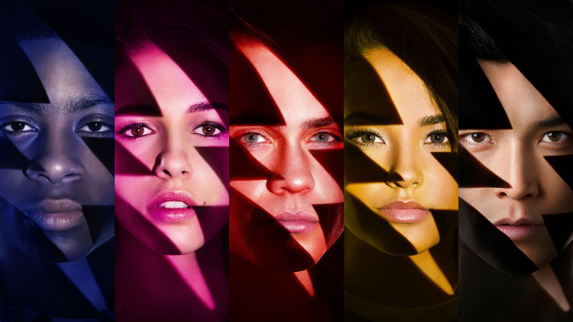 Colored lines woman face black free wallpaper - medium preview image