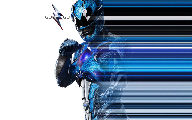 Blue power ranger white background free wallpaper - medium preview image