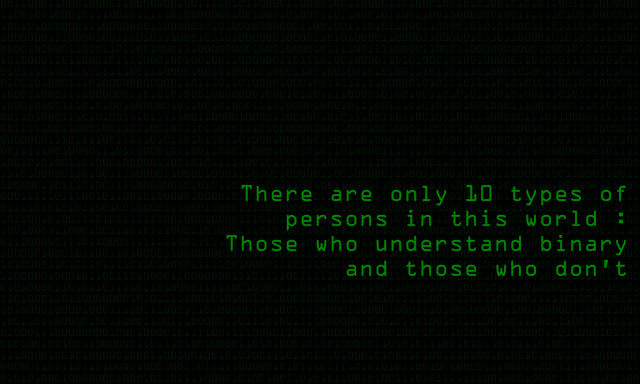 Green text message black background free wallpaper - medium preview image
