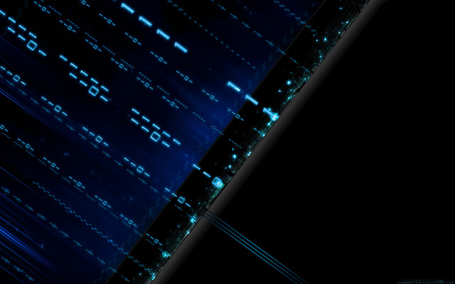 Dark background blue lines dots #2 free wallpaper - medium preview image