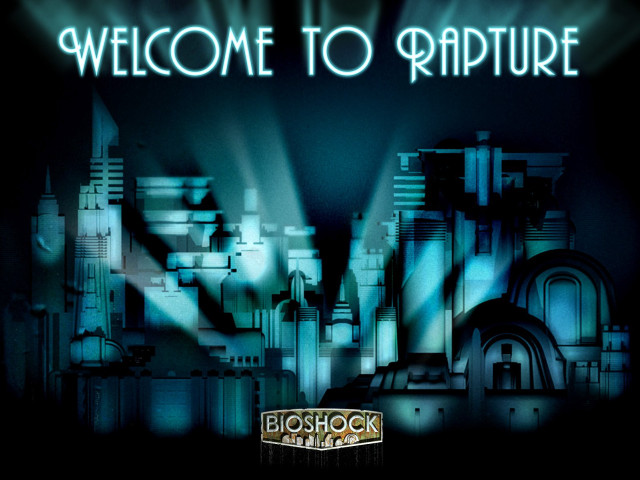 Welcome sign rapture city background free wallpaper - medium preview image