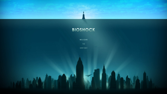 City skyline bright light bioshock free wallpaper - medium preview image