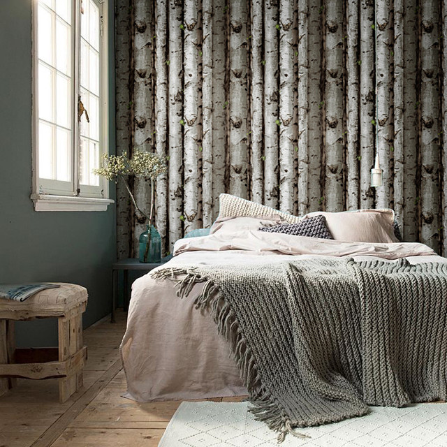 Bedroom bed window curtains rug free wallpaper - medium preview image