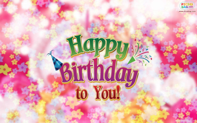 Happy birthday card colorful fireworks free wallpaper - medium preview image