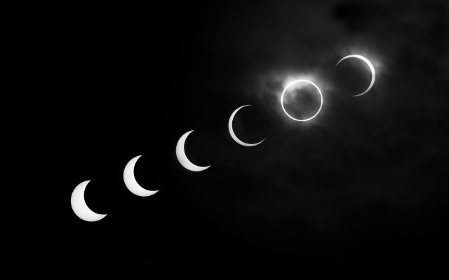 Solar eclipse phases sky images free wallpaper - medium preview image