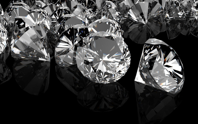 Diamonds black surface reflections ground free wallpaper - medium preview image