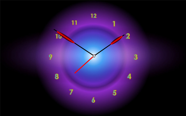 Clock red arrow blue circle free wallpaper - medium preview image