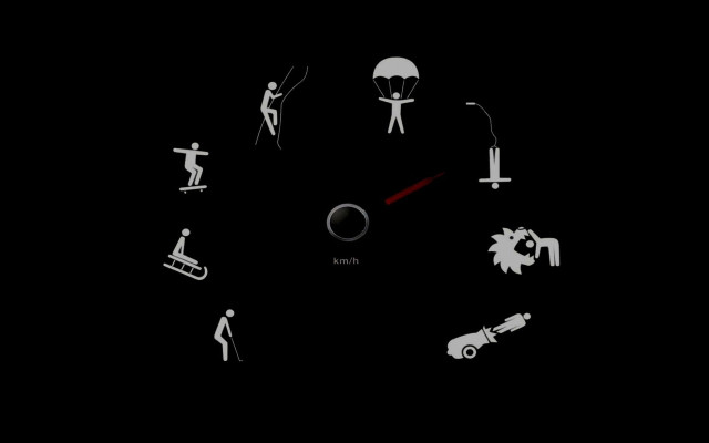 Clock symbols person standing on free wallpaper - medium preview image