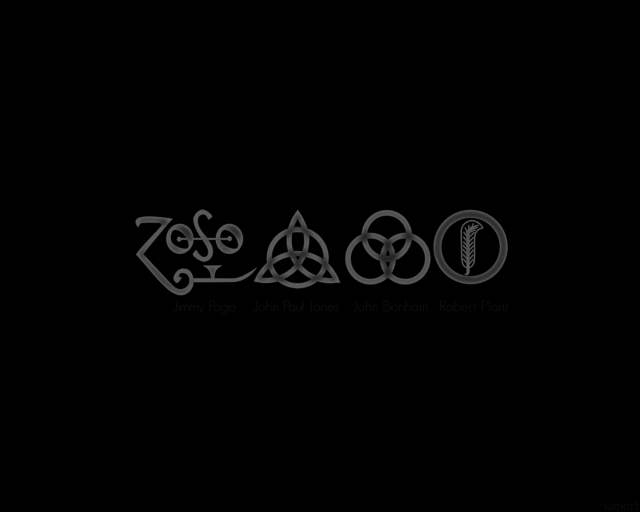 Black background white gray logo free wallpaper - medium preview image