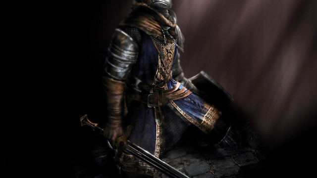 Medieval man sword shield black free wallpaper - medium preview image