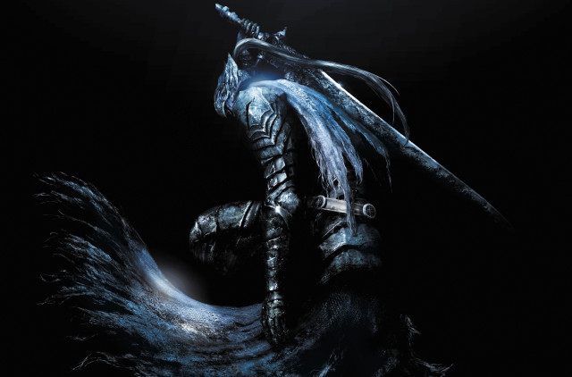 Man black outfit sword black free wallpaper - medium preview image