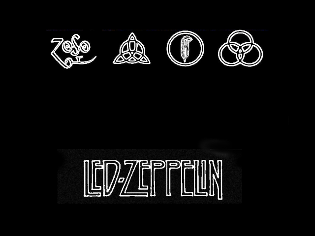 Black background white letters symbols free wallpaper - medium preview image