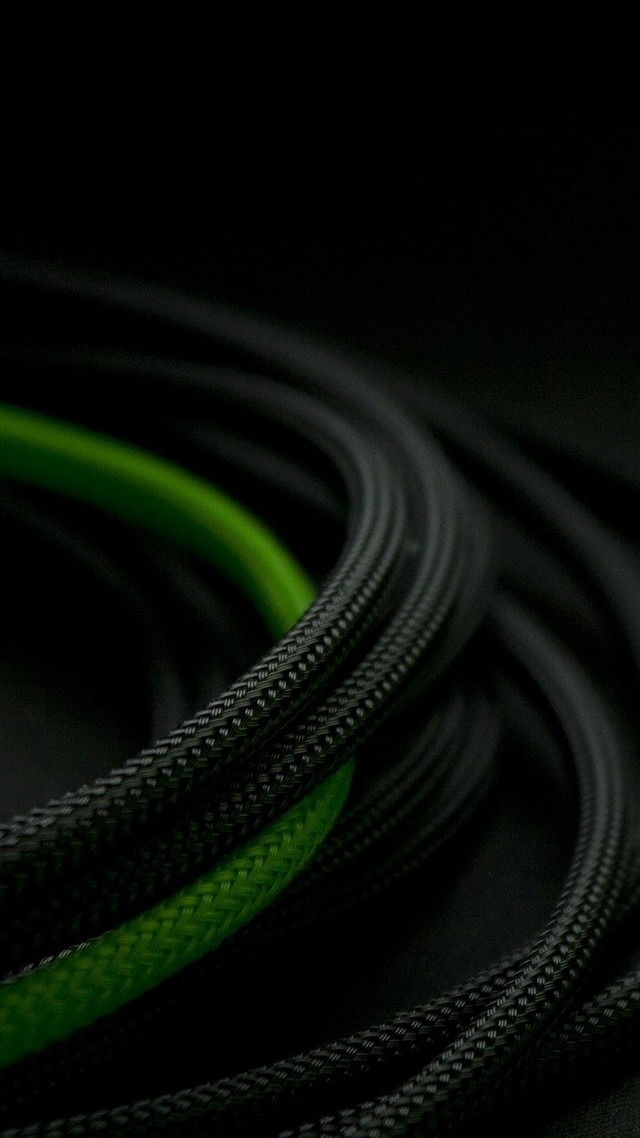 Green black cord macro black free wallpaper - medium preview image