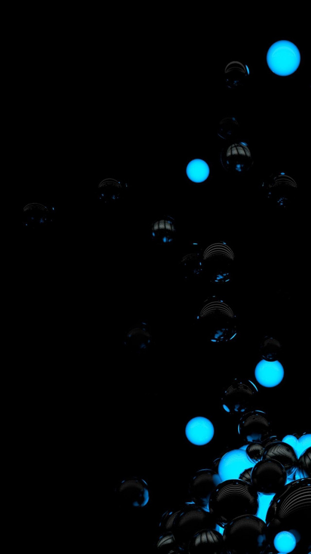 Blue lights black background moonlight free wallpaper - medium preview image
