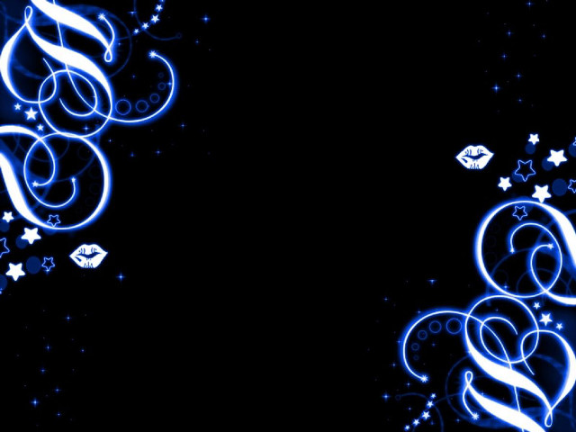 Blue background stars swirls pattern #2 free wallpaper - medium preview image