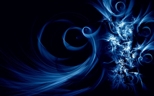Blue abstract background swirls bubbles #4 free wallpaper - medium preview image