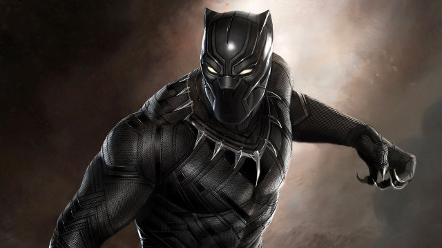 Black panther dark room glowing free wallpaper - medium preview image