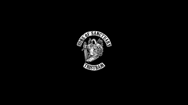 Black background white emblem brian free wallpaper - medium preview image