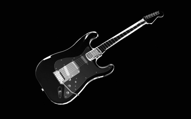 Black white guitar background black #3 free wallpaper - medium preview image