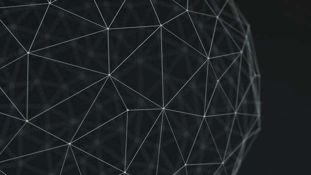 Black white sphere lines dots #2 free wallpaper - medium preview image