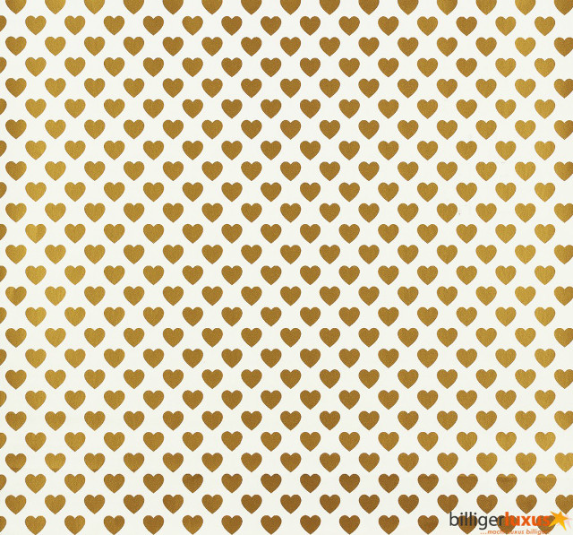 White gold background hearts side free wallpaper - medium preview image