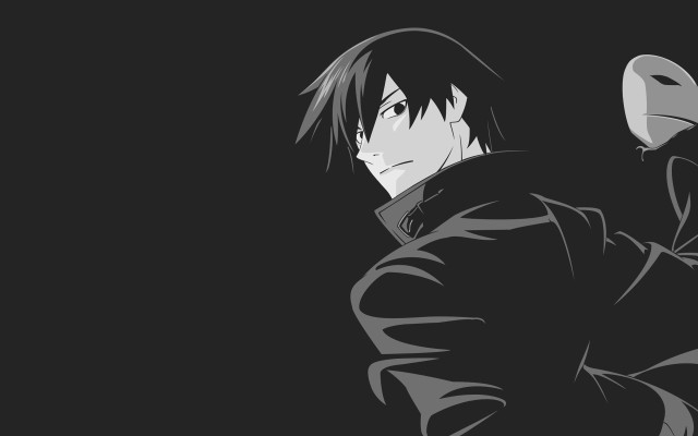 Man knife black jacket portrait free wallpaper - medium preview image