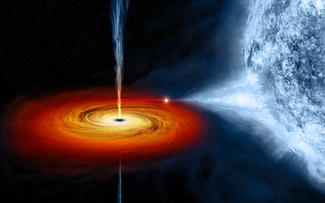 Black hole star sky background free wallpaper - medium preview image