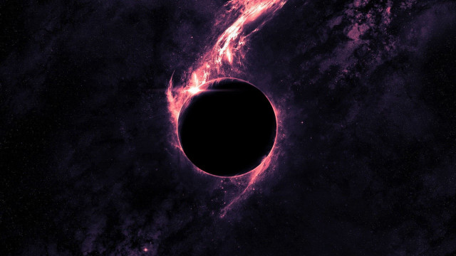 Black hole sky space astronaut free wallpaper - medium preview image