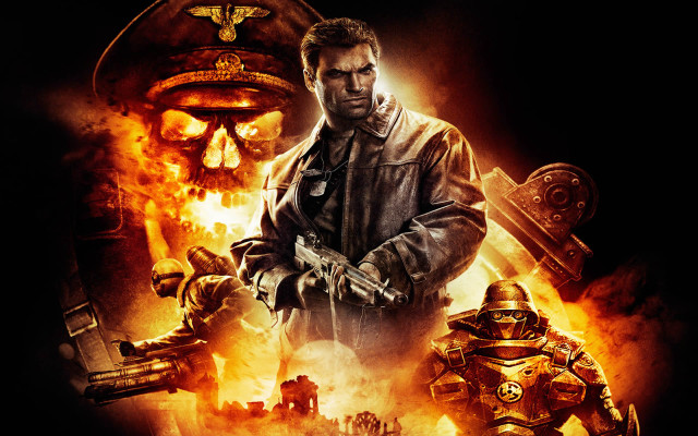 Man leather jacket fire skull free wallpaper - medium preview image