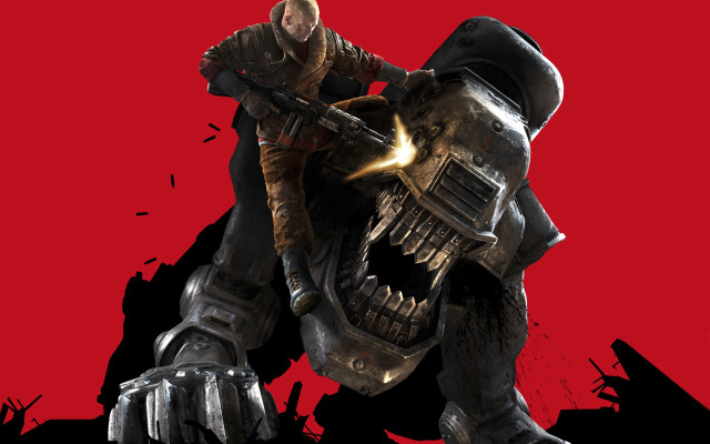 Man riding giant robot gun free wallpaper - medium preview image