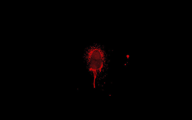 Red splatter black background red free wallpaper - medium preview image