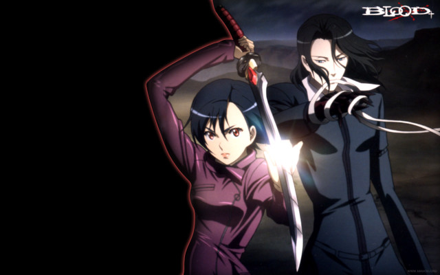 Anime characters swords dark background #3 free wallpaper - medium preview image