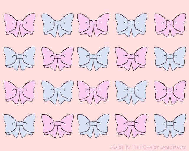 Pink blue bow tie pattern free wallpaper - medium preview image